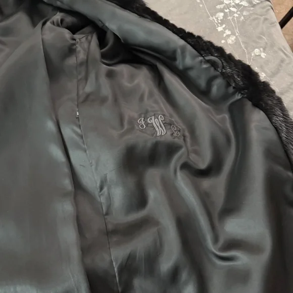 Vintage Full Length Black Ranch Mink Coat